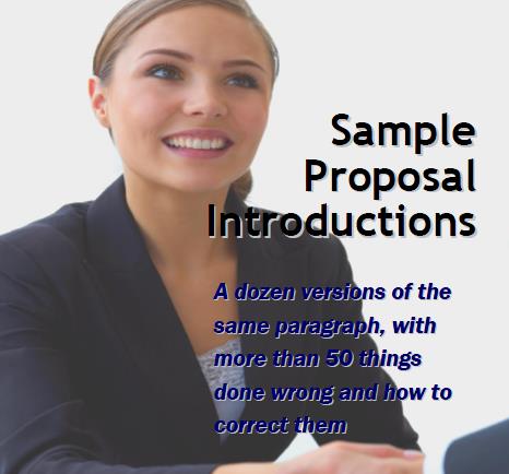Sample Proposal Introduction Paragraphs