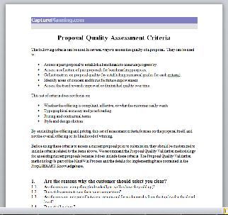 More information about "Proposal Quality Assessment Criteria"