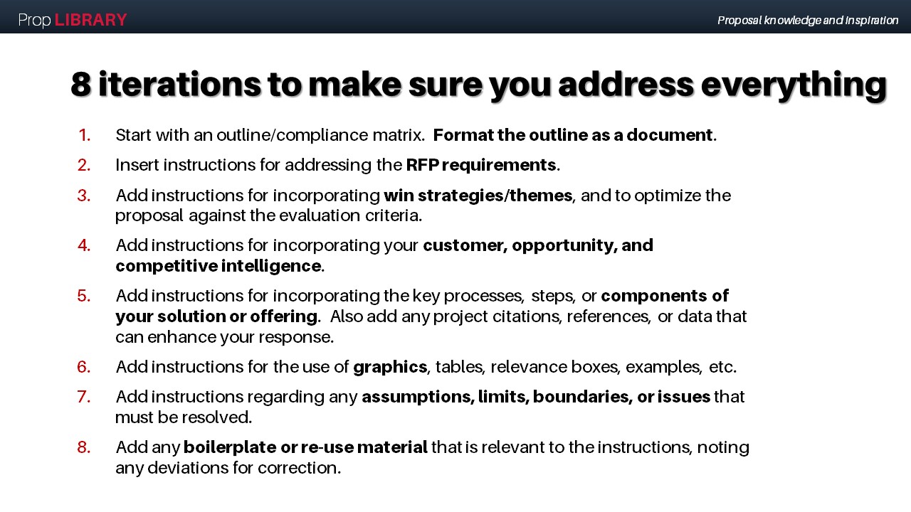 Proposal content plan template image