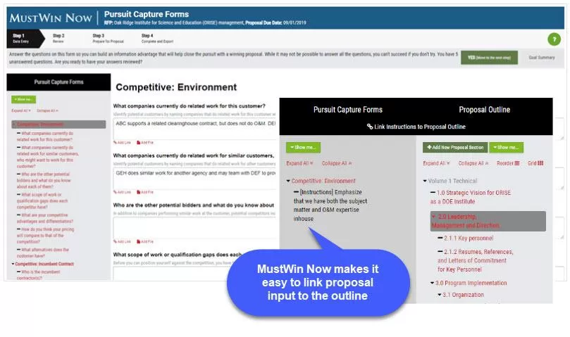 How to use proposal input forms to improve your win rates